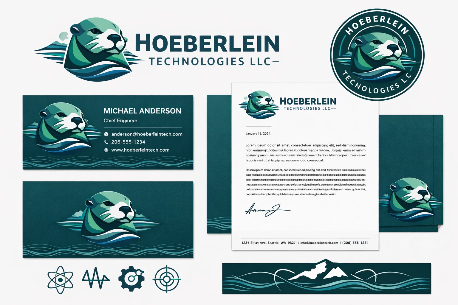 Hoeberlein Technologies brand collateral